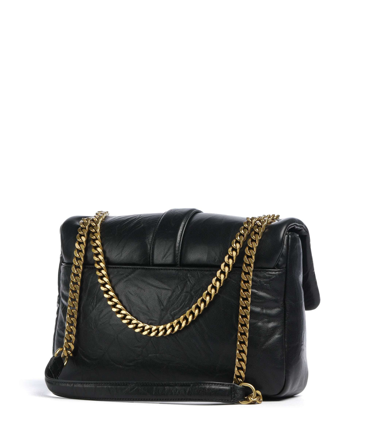 Just Cavalli Iconic Snakes Puffy Shoulder bag black
