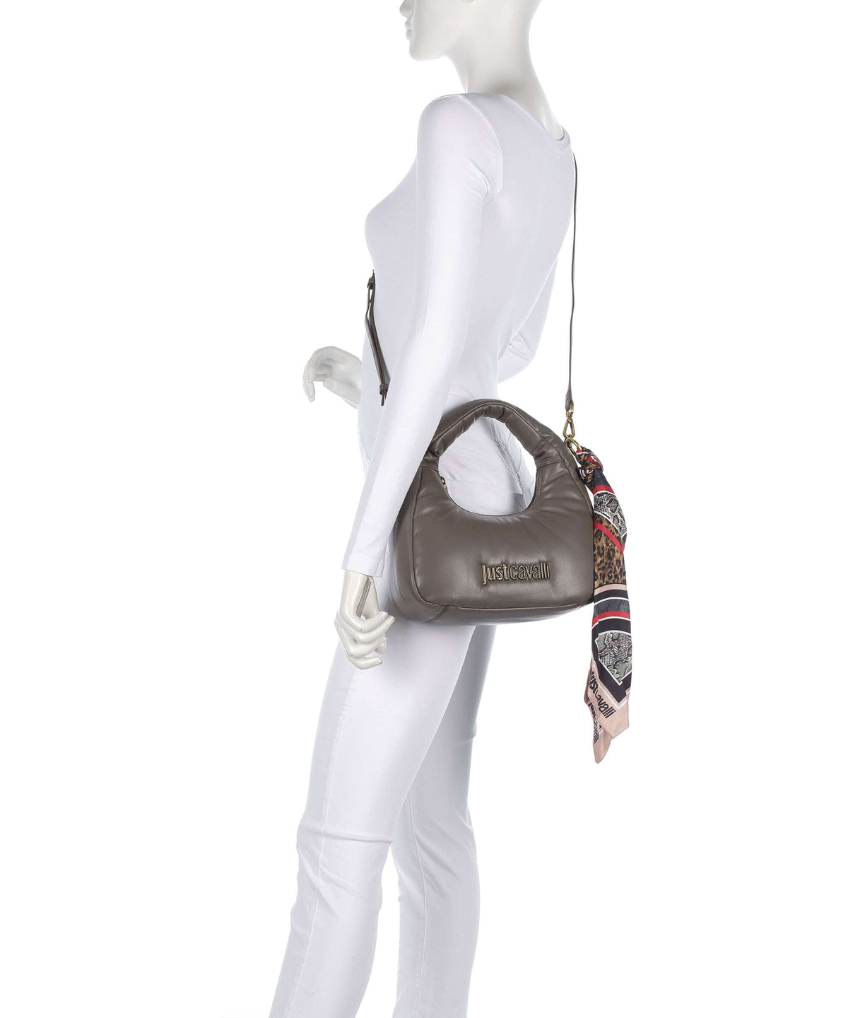 Just Cavalli Puffy Foulard Handbag taupe