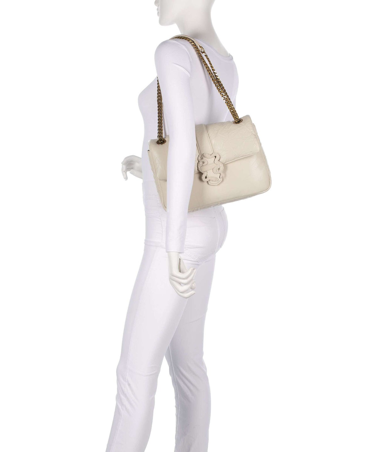 Just Cavalli Iconic Snakes Puffy Shoulder bag pristine