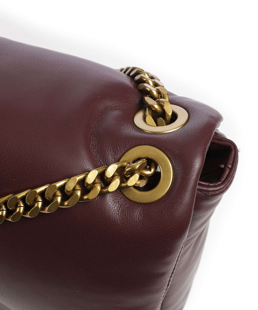 Just Cavalli Puffy Foulard Shoulder bag dark purple