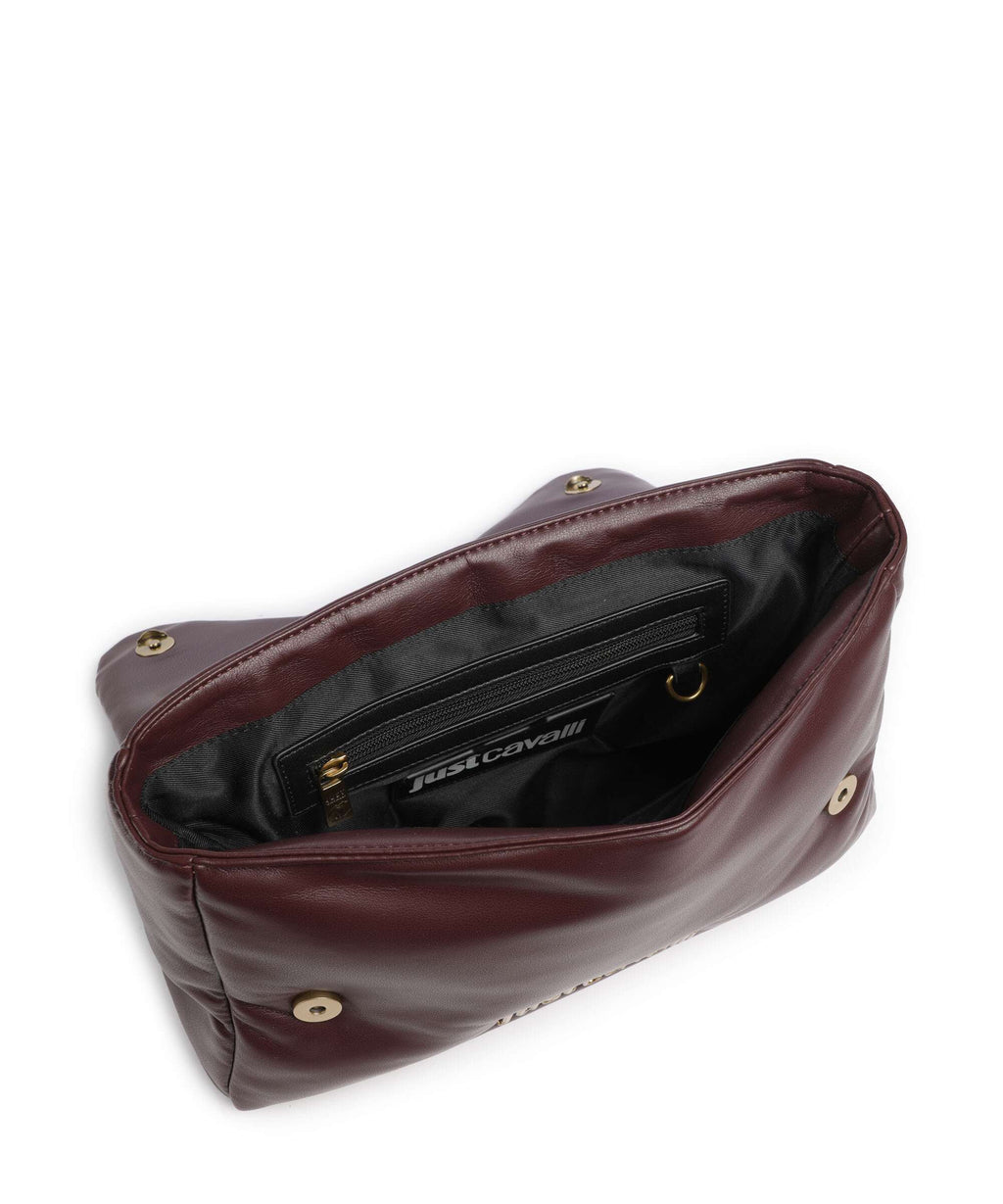 Just Cavalli Puffy Foulard Shoulder bag dark purple