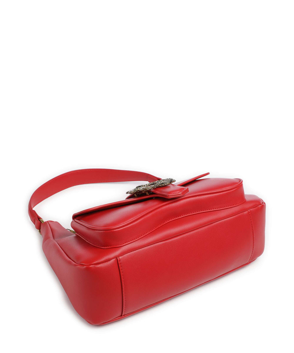 Just Cavalli Iconic Snakes Shoulder bag tango red