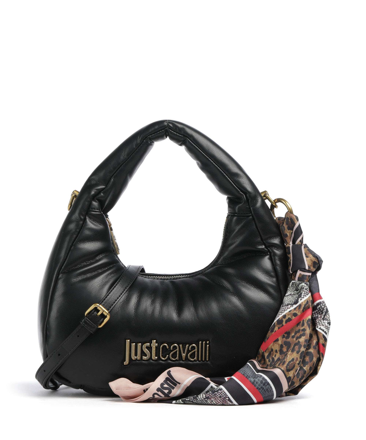 Just Cavalli Puffy Foulard Handbag black