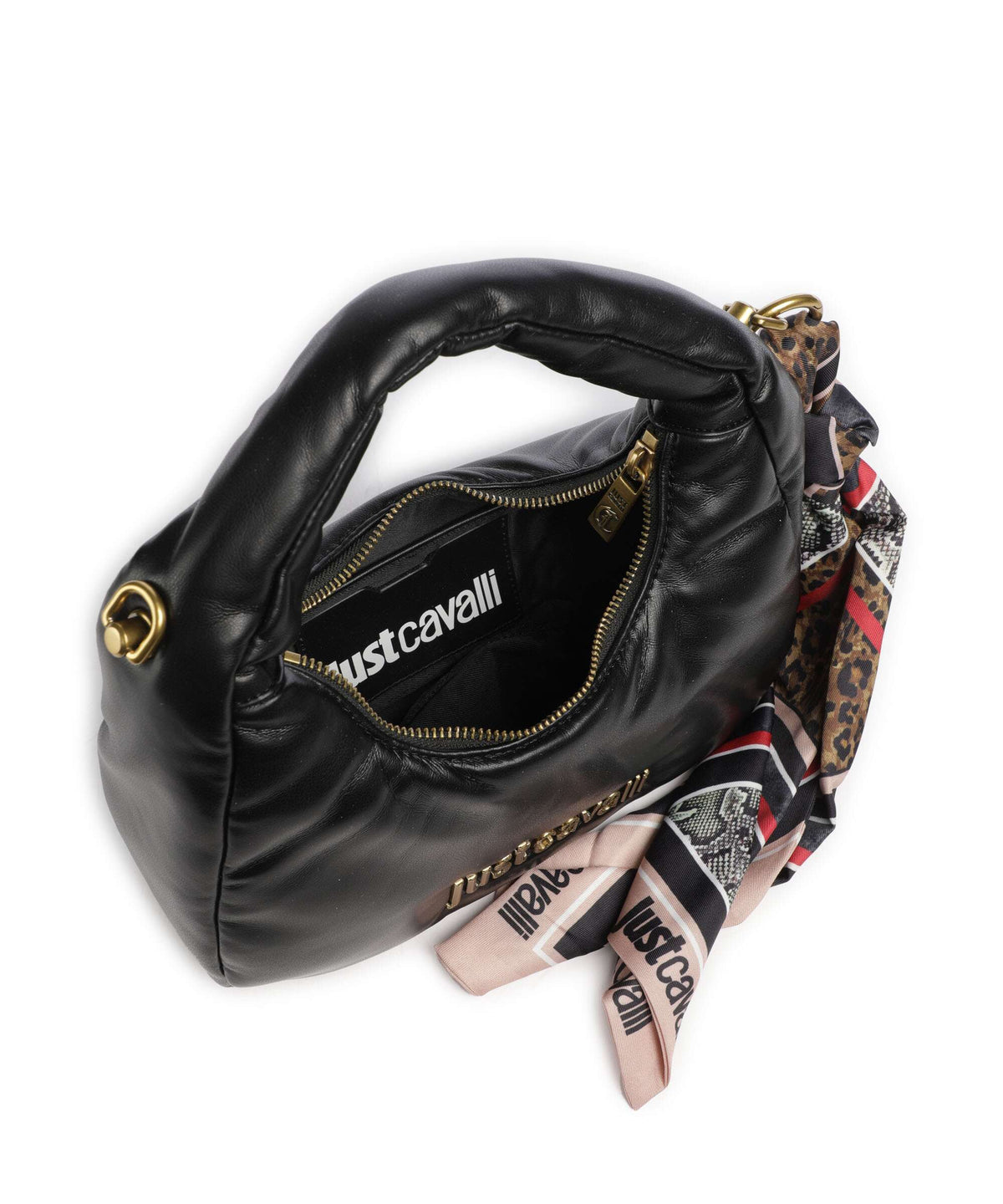 Just Cavalli Puffy Foulard Handbag black