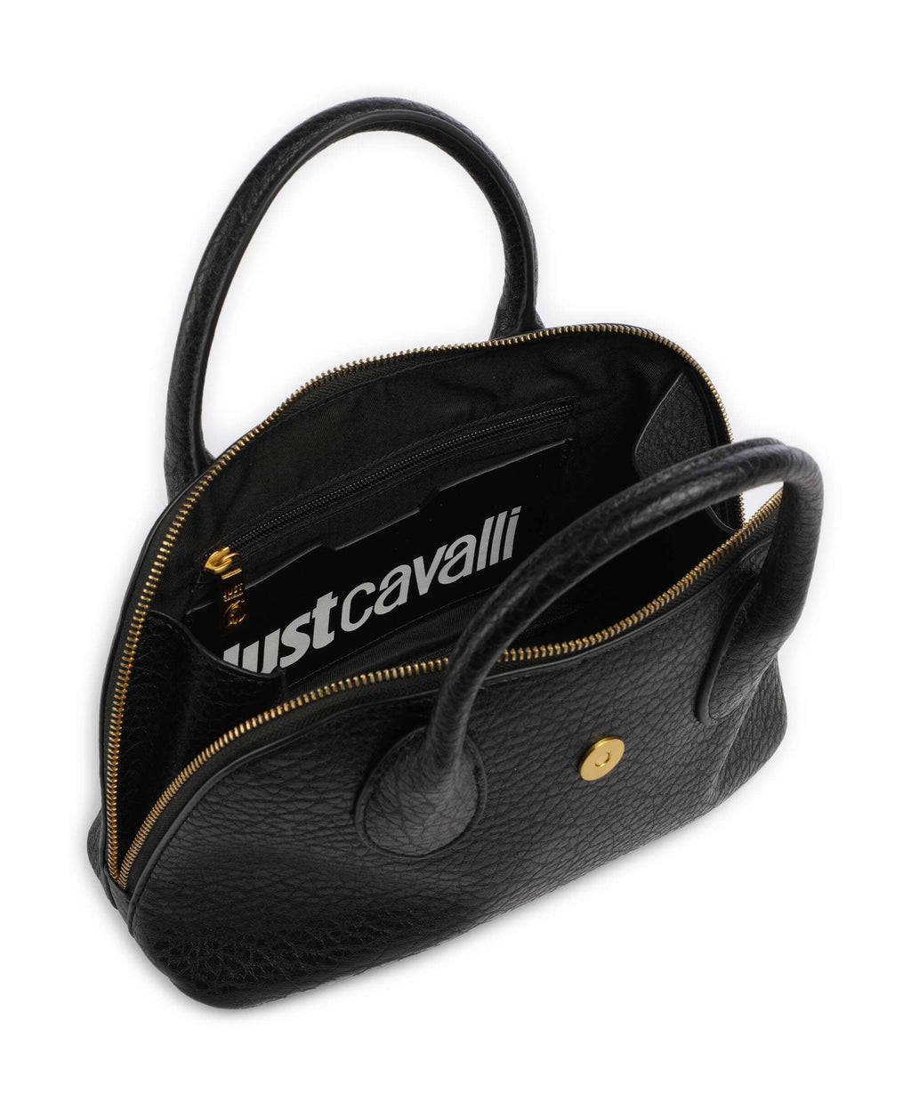 Just Cavalli Iconic Snakes Braided Handbag black