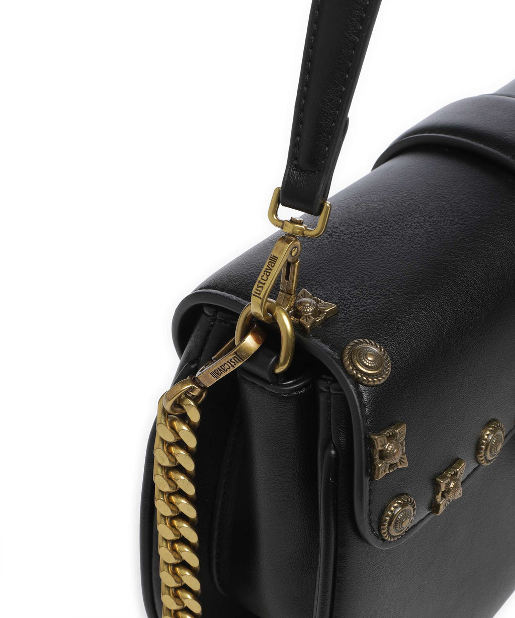Just Cavalli Iconic Snakes Shoulder bag black