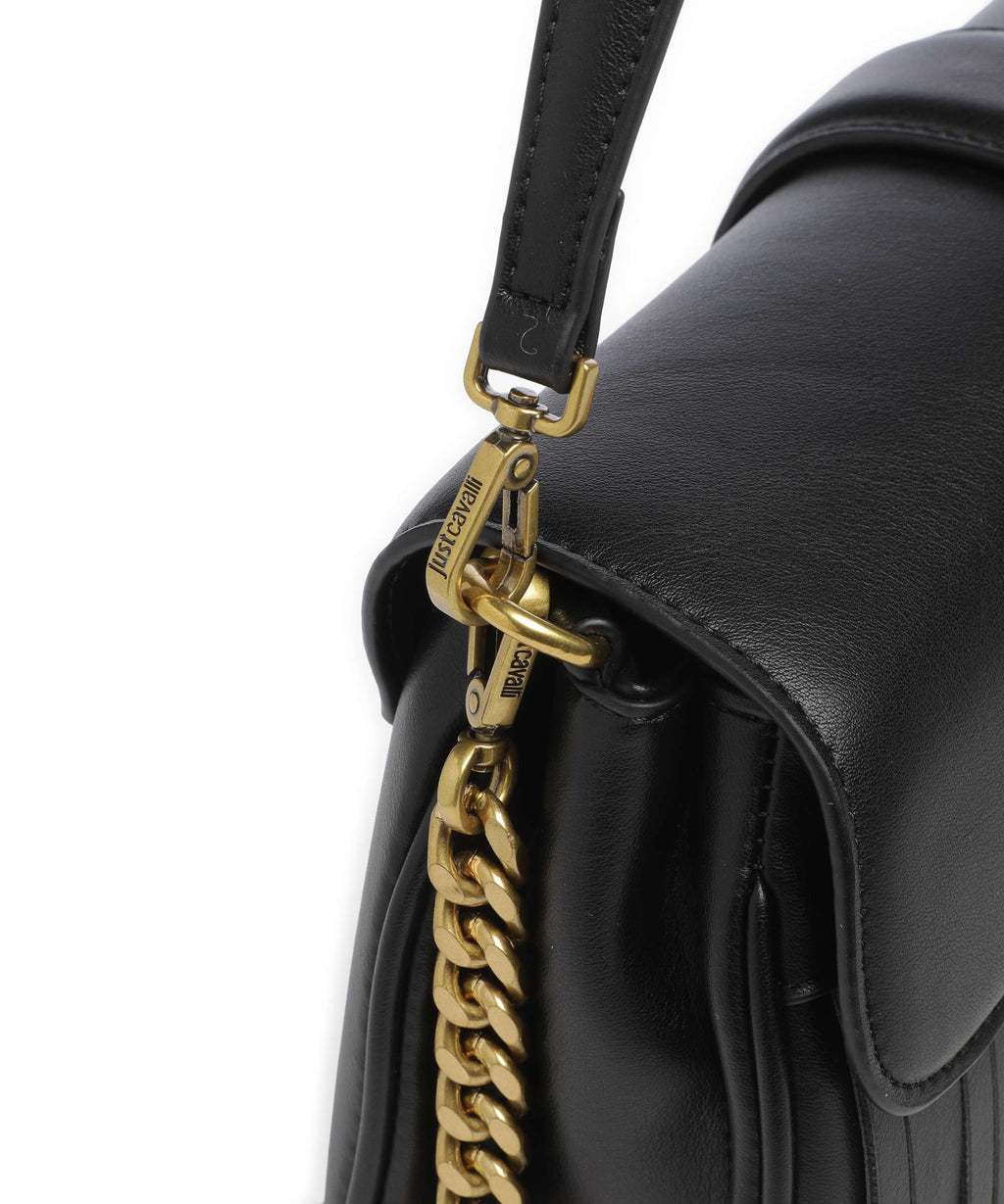 Just Cavalli Iconic Snakes Shoulder bag black