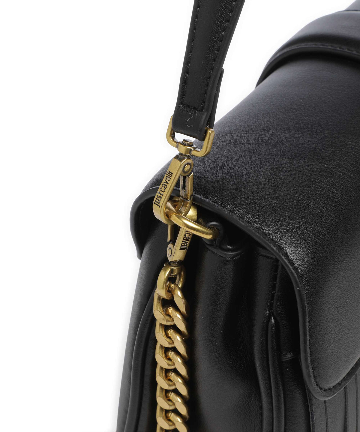 Just Cavalli Iconic Snakes Shoulder bag black