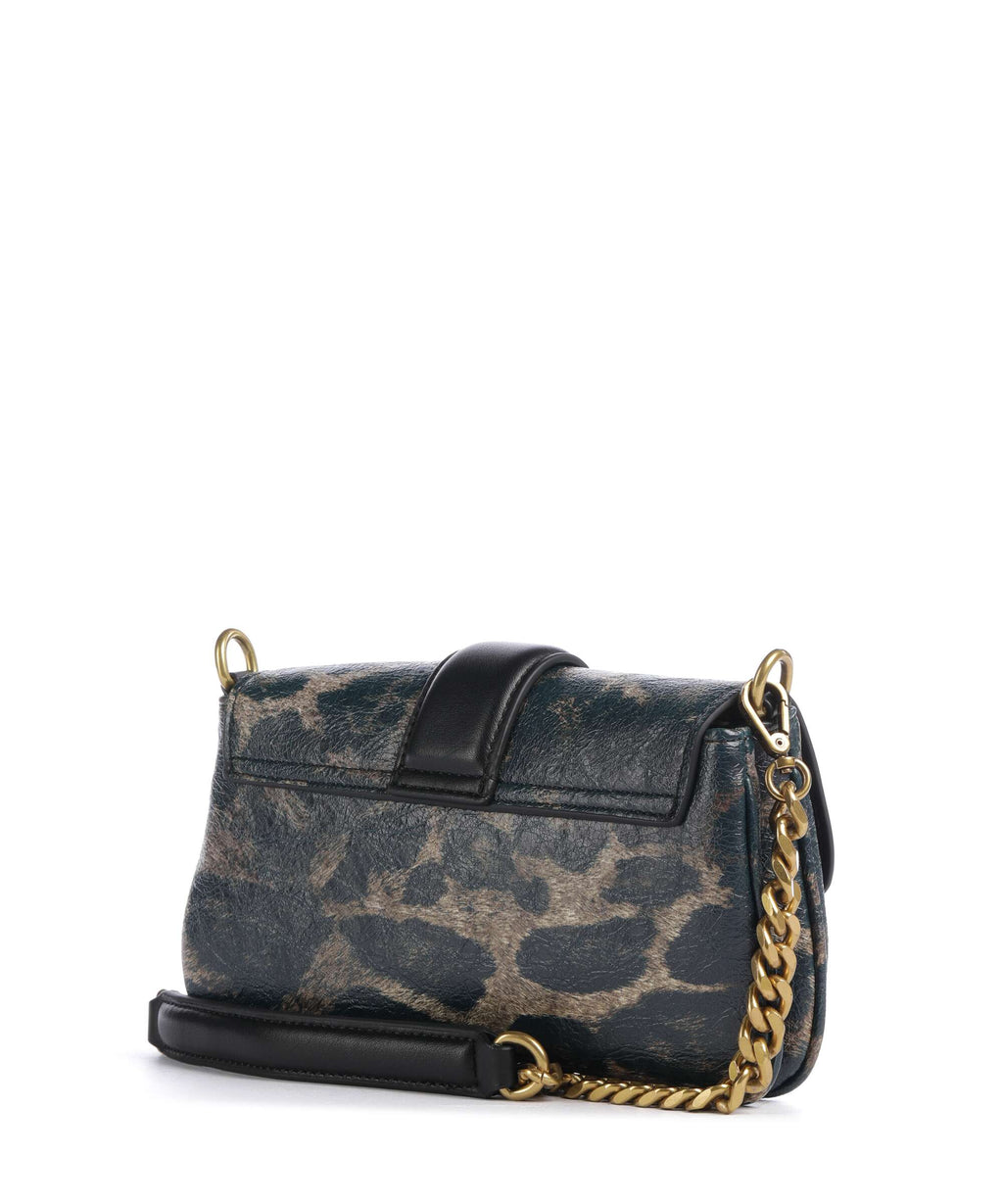 Just Cavalli Iconic Snakes Crossbody bag black panter print