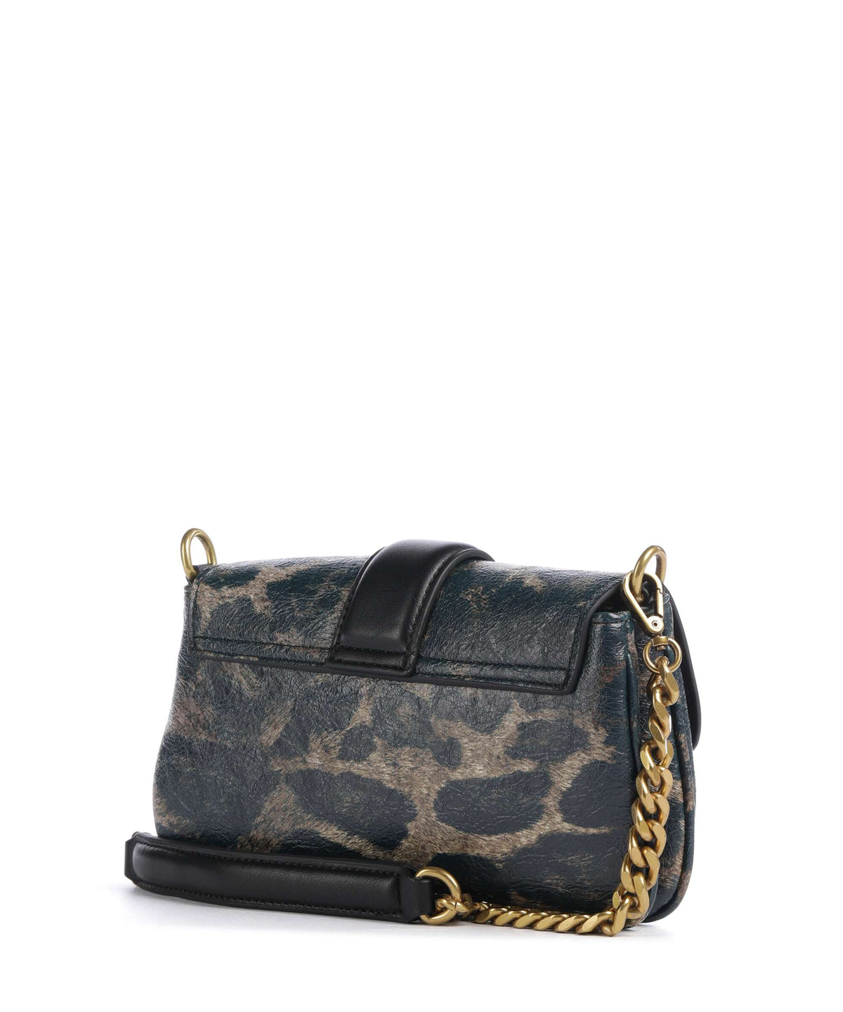 Just Cavalli Iconic Snakes Crossbody bag black panter print