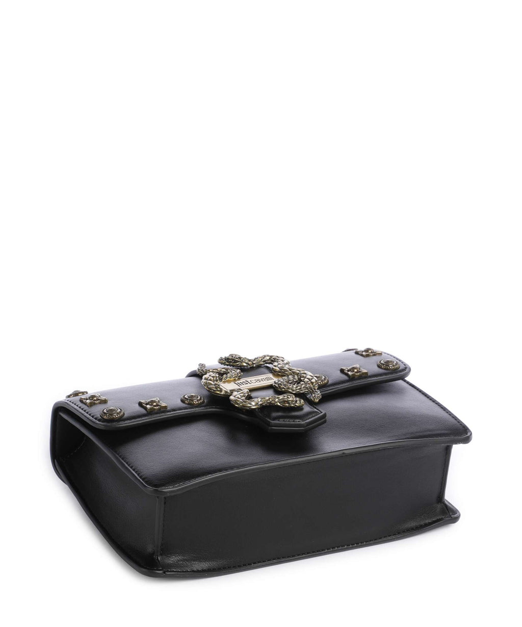 Just Cavalli Iconic Snakes Shoulder bag black