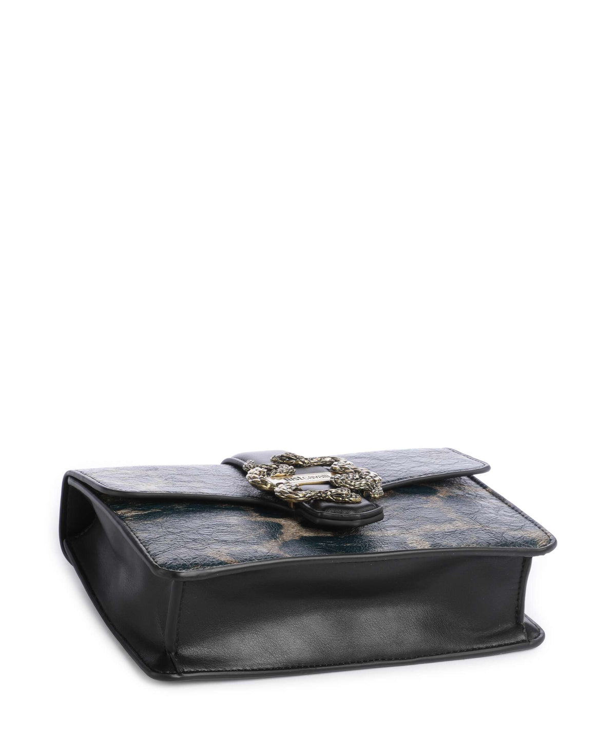 Just Cavalli Iconic Snakes Shoulder bag black panter print