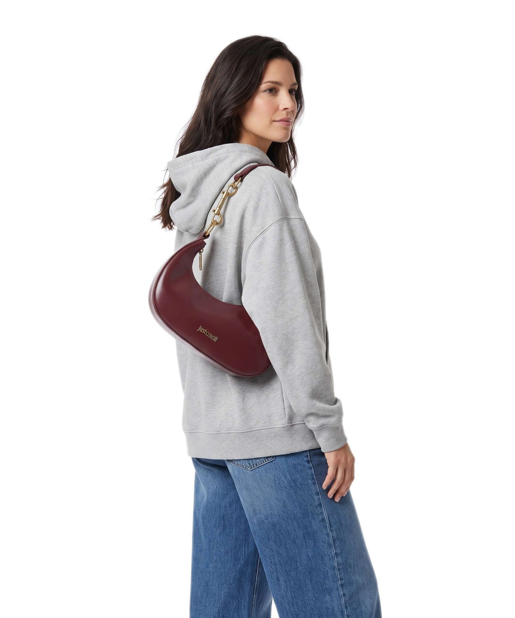 Just Cavalli Dog Leash Shoulder bag cordovan