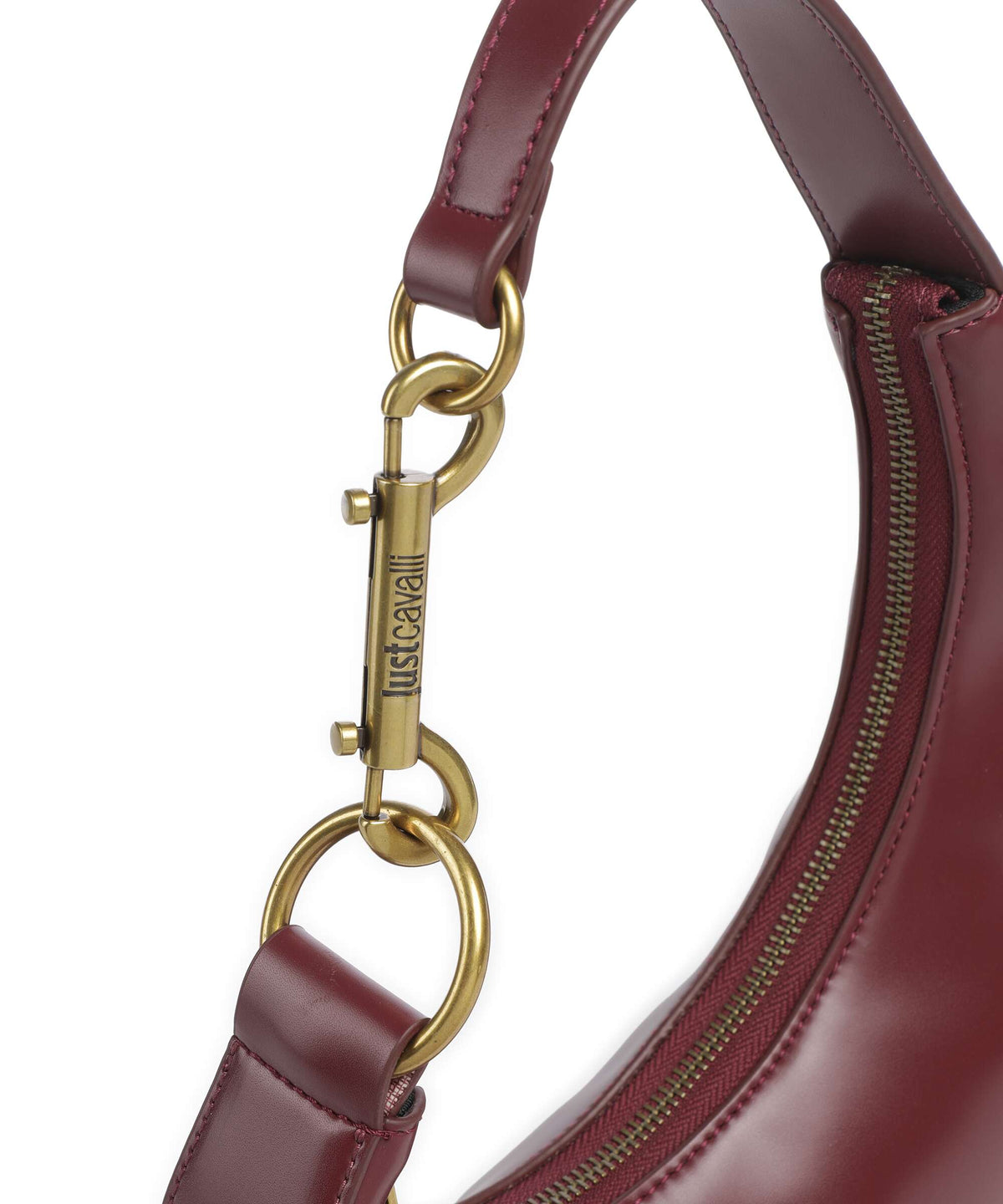 Just Cavalli Dog Leash Shoulder bag cordovan