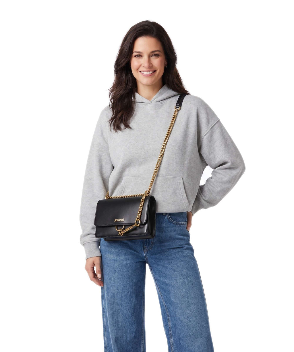 Just Cavalli Dog Leash Crossbody bag black