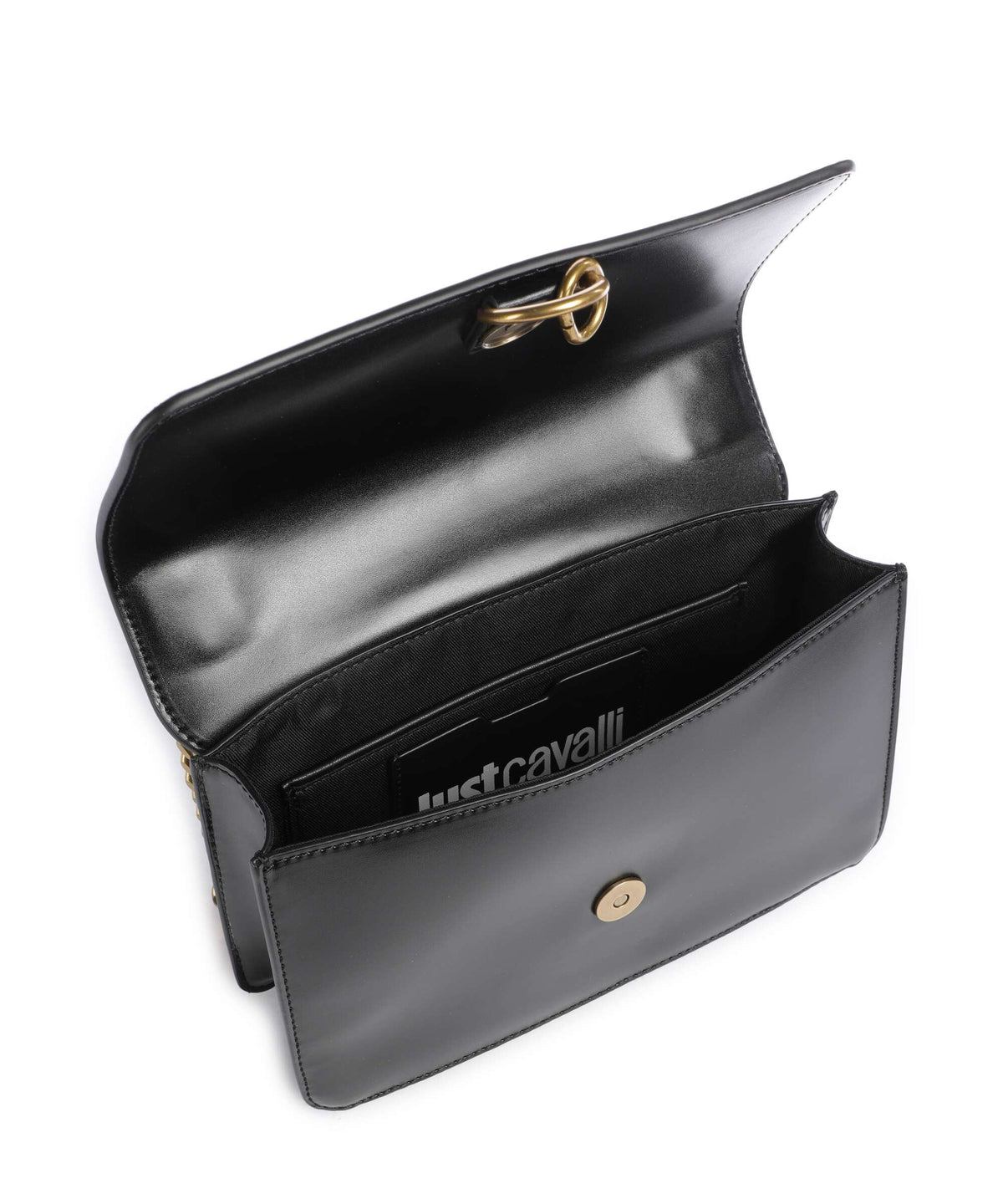 Just Cavalli Dog Leash Crossbody bag black