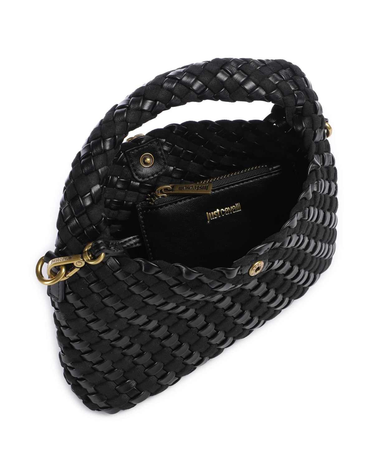 Just Cavalli Woving Handbag black