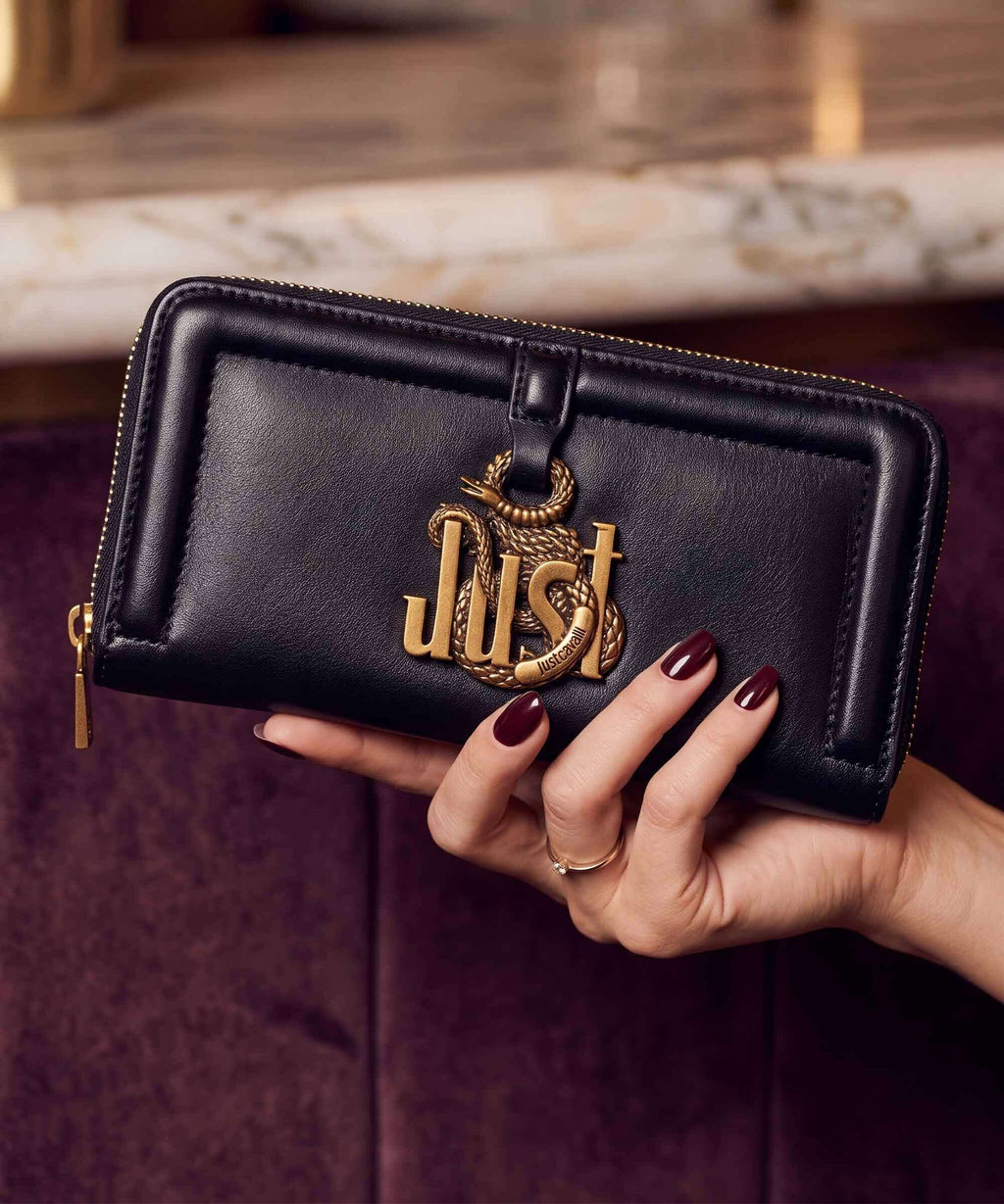 Just Cavalli Just Snake Wallet black