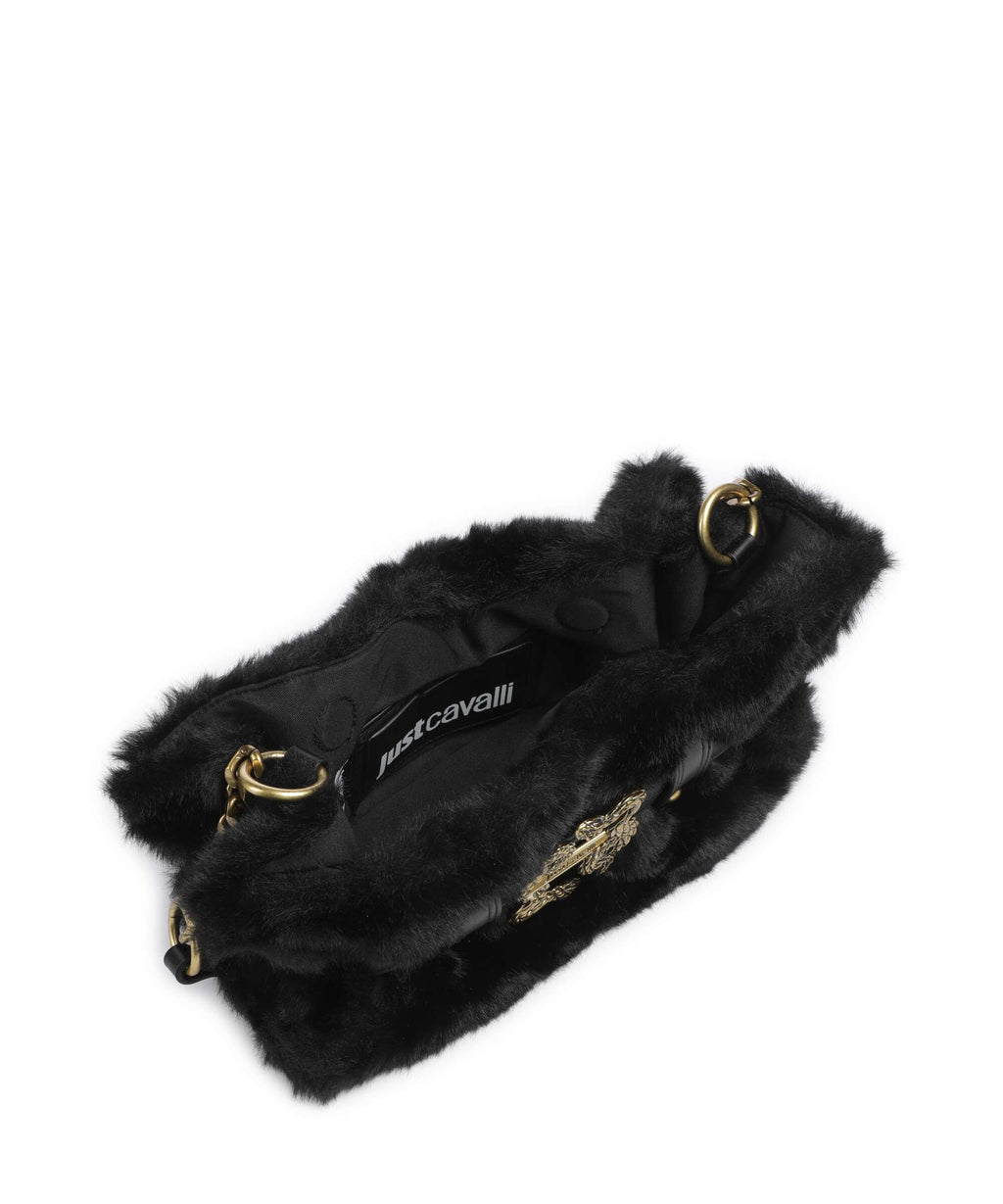 Just Cavalli Iconic Snakes Bow Crossbody bag black