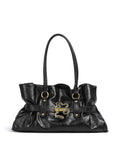 Just Cavalli Iconic Snakes Bow Tote bag black