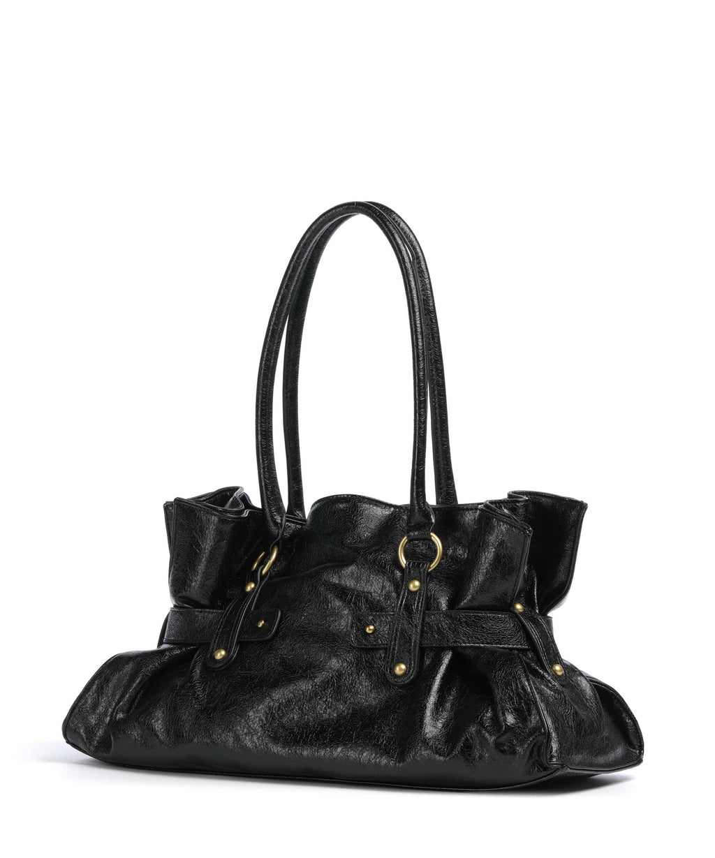 Just Cavalli Iconic Snakes Bow Tote bag black
