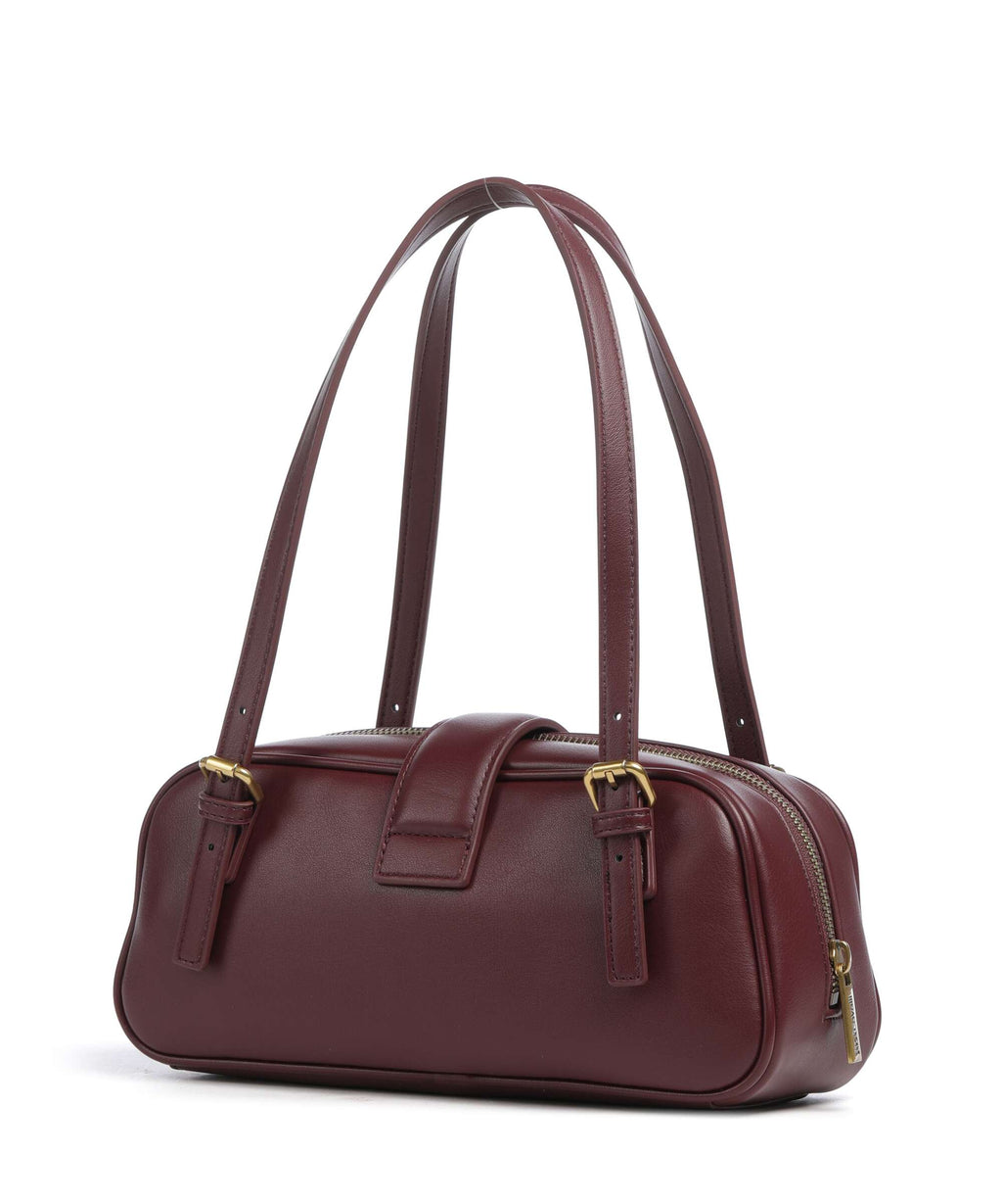 Just Cavalli Iconic Snakes Shoulder bag cordovan