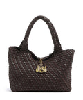Just Cavalli Woving Hobo bag black coffee