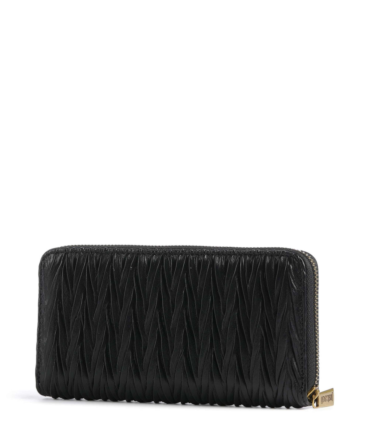 Just Cavalli Iconic Snakes Plisse Soft Wallet black