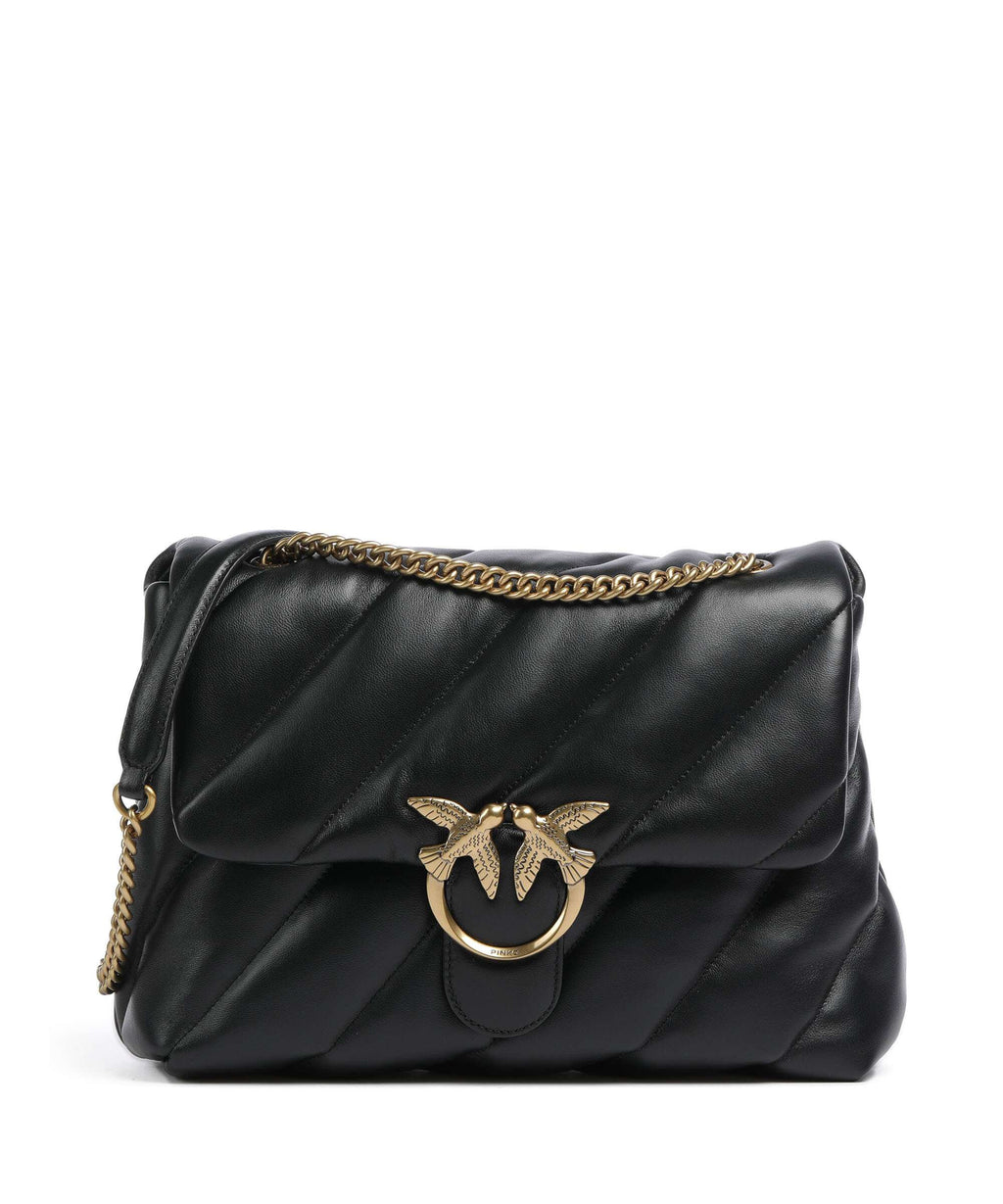 Pinko Love Puff Big Shoulder bag nero/antique gold