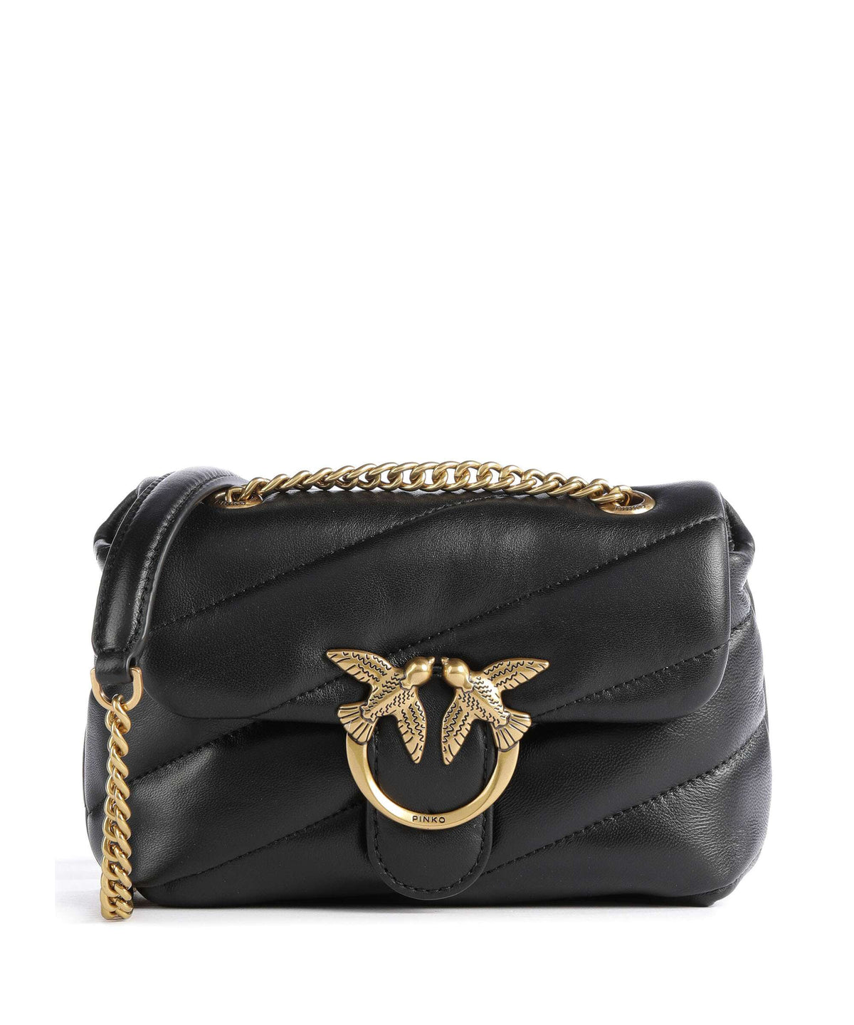 Pinko Love Puff Baby Shoulder bag nero/antique gold