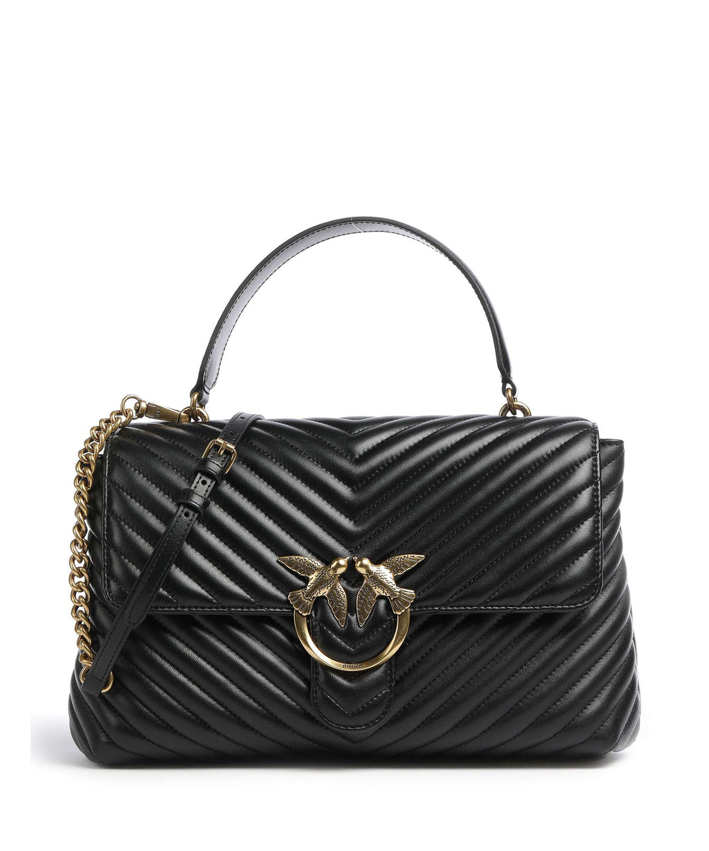 Pinko Love Lady Puff Big Handbag nero/antique gold