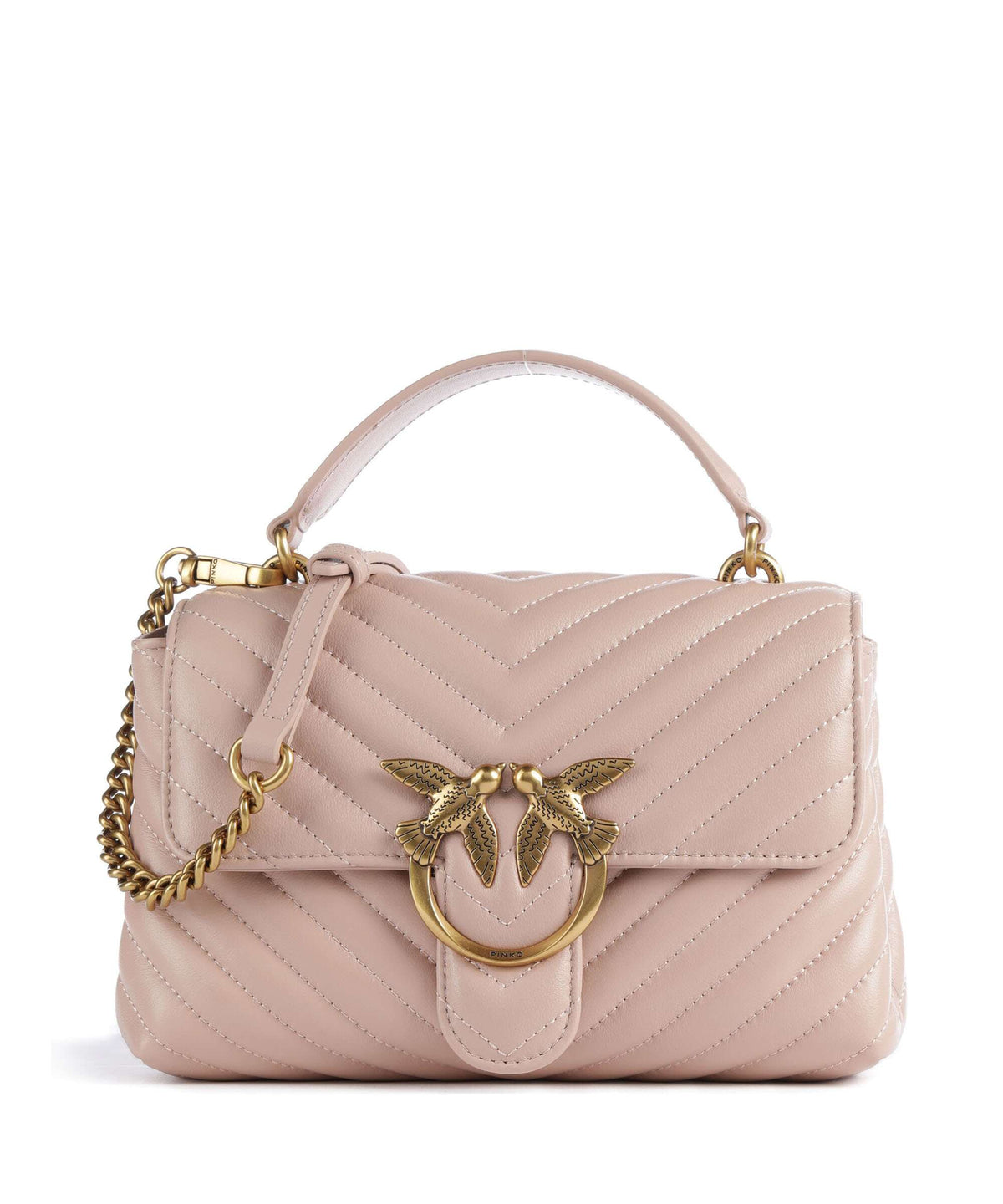 Pinko Love Lady Puff Mini Handbag cipria/antique gold