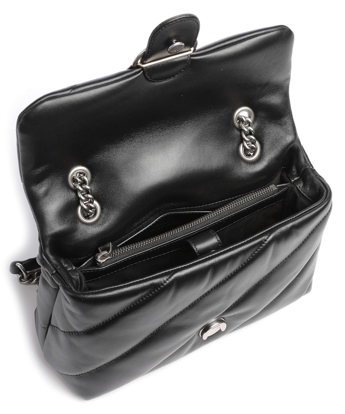 Pinko Love Puff Classic Shoulder bag nero/old silver