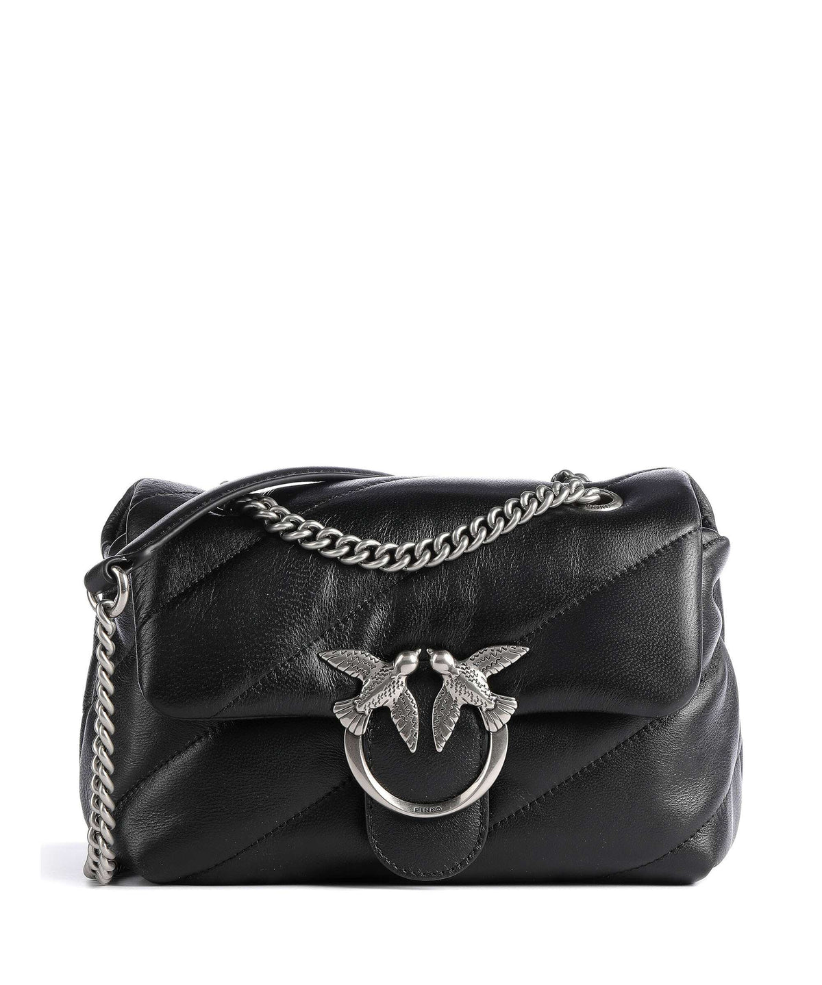 Pinko Love Puff Mini Shoulder bag nero/old silver