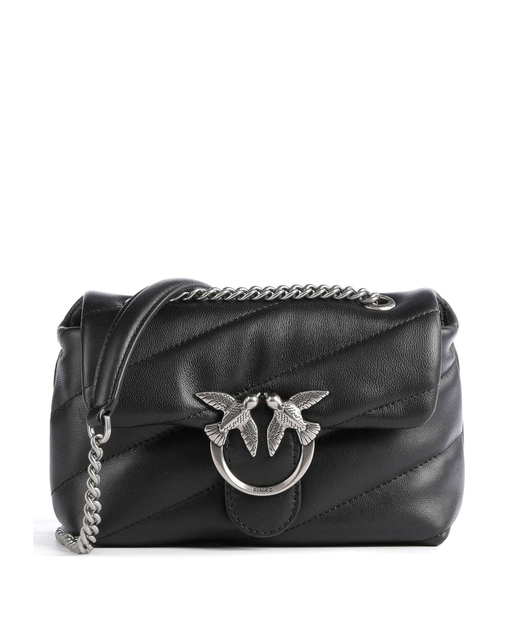 Pinko Love Puff Baby Shoulder bag nero/old silver