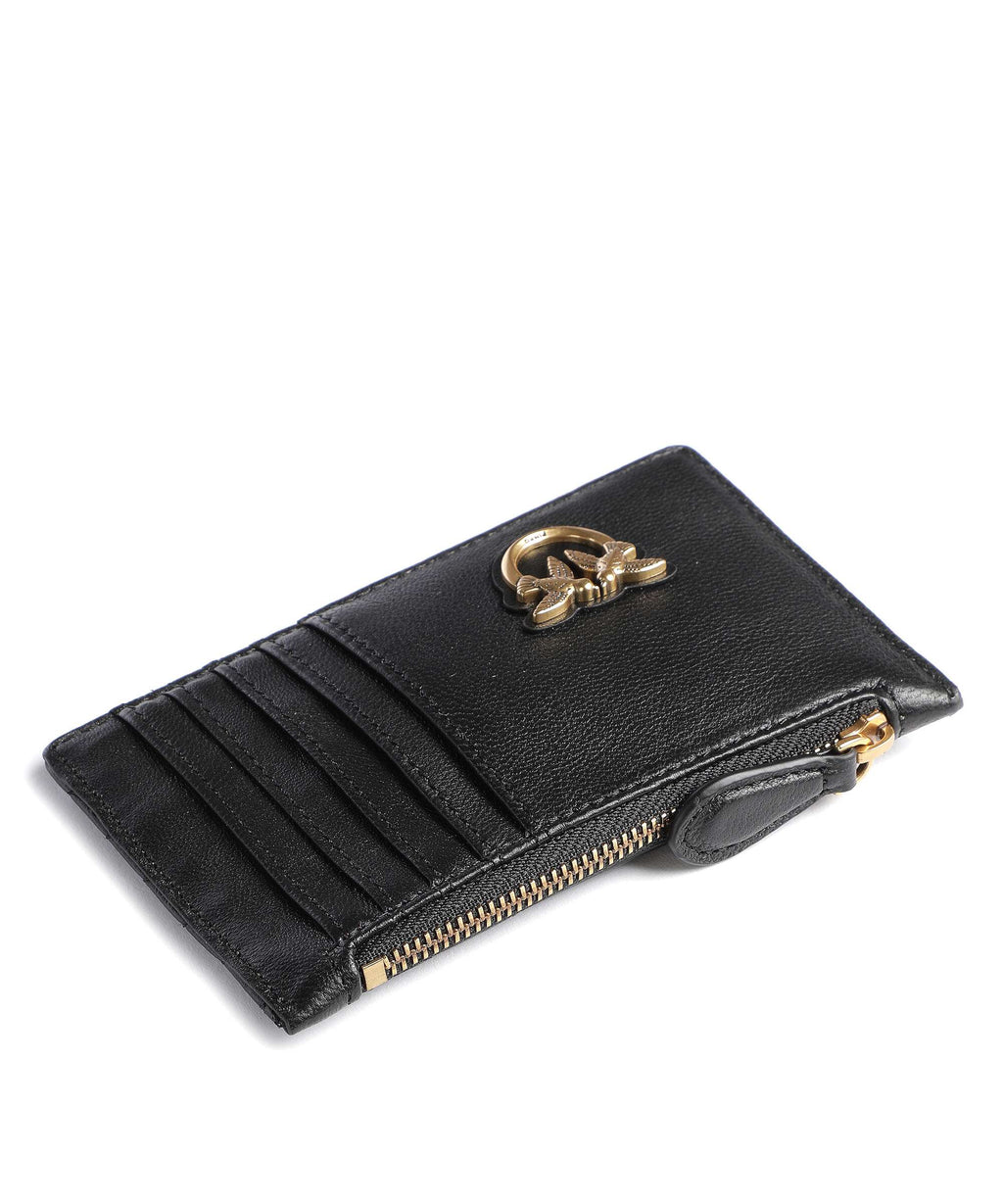 Pinko Airone Credit card holder nero/antique gold