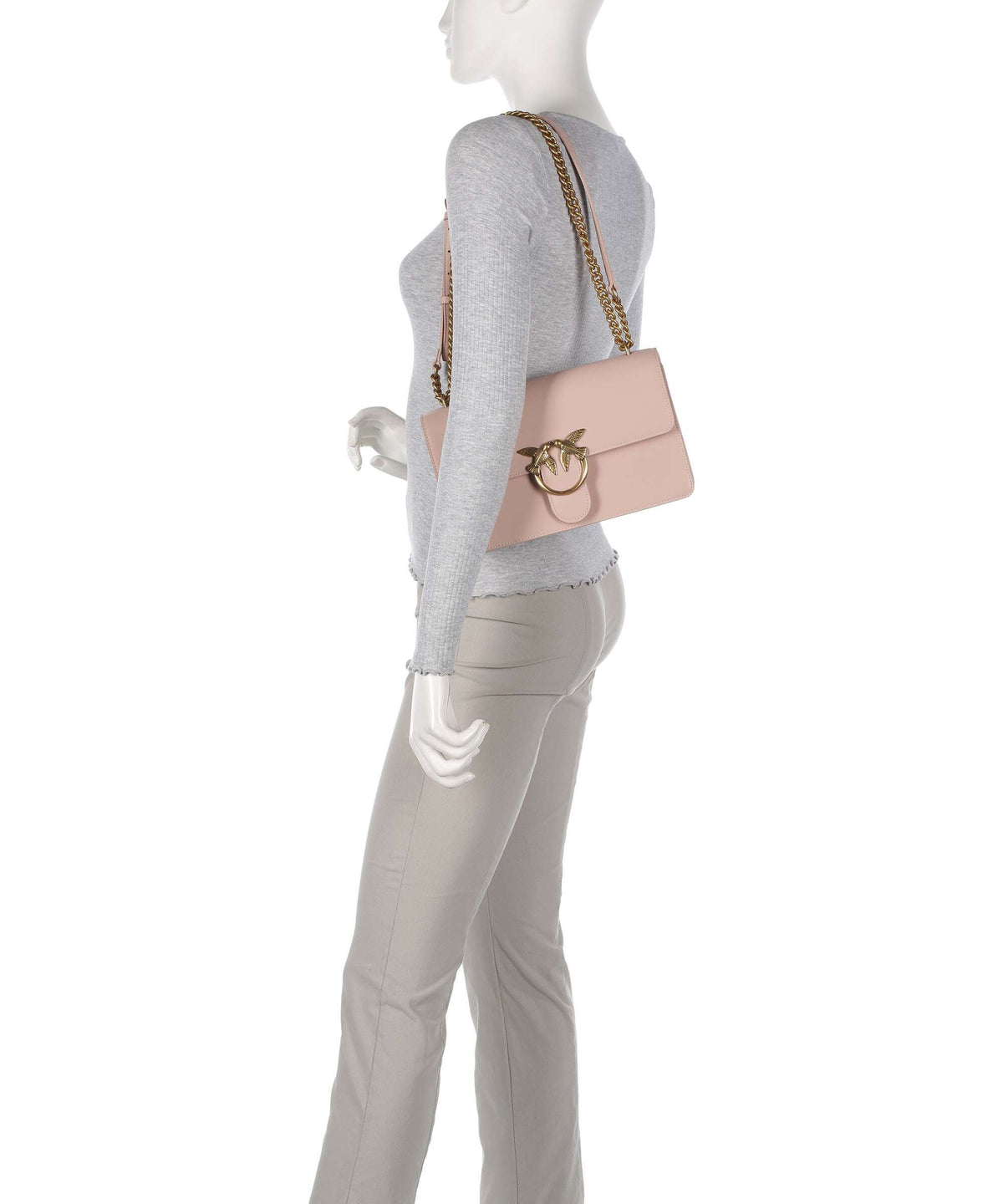 Pinko Love One Classic Shoulder bag cipria/antique gold