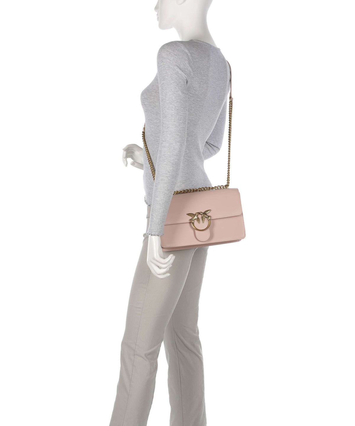 Pinko Love One Classic Shoulder bag cipria/antique gold