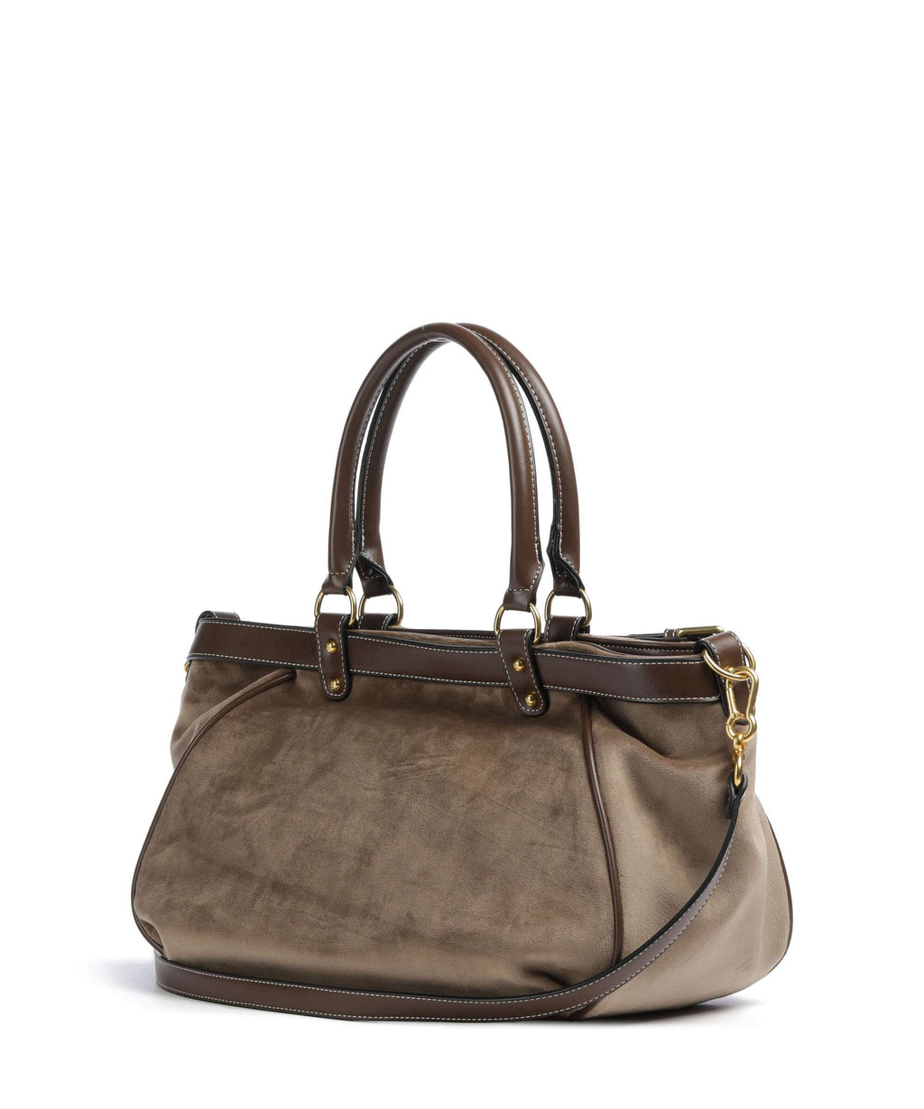Juicy Couture Twig Narrative Velvet L Tote bag light acorn