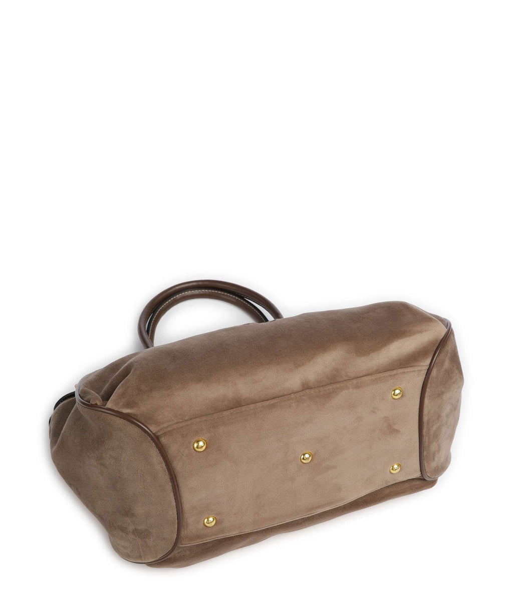 Juicy Couture Twig Narrative Velvet L Tote bag light acorn