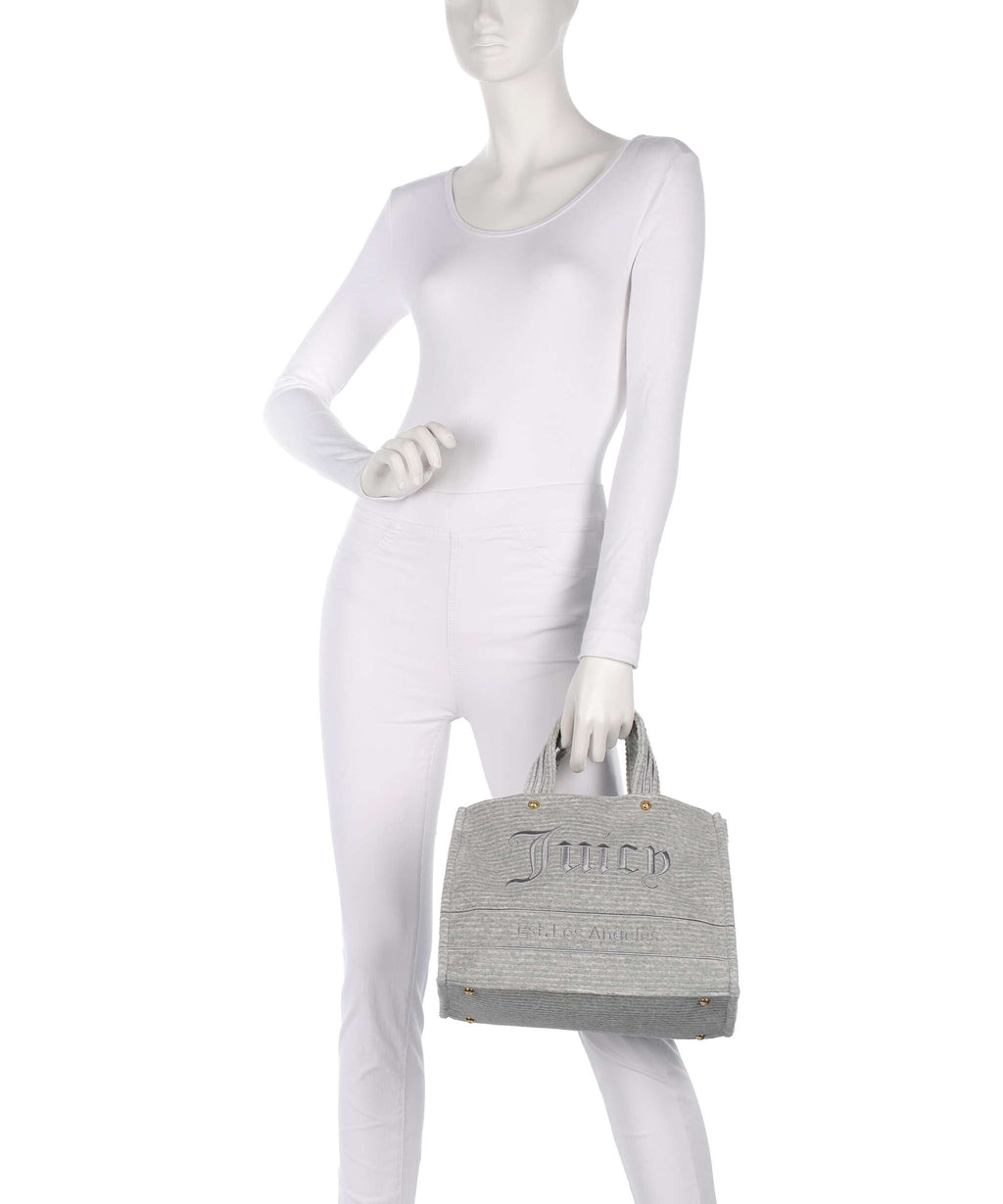 Juicy Couture Iris Velvet M Handbag silver marl
