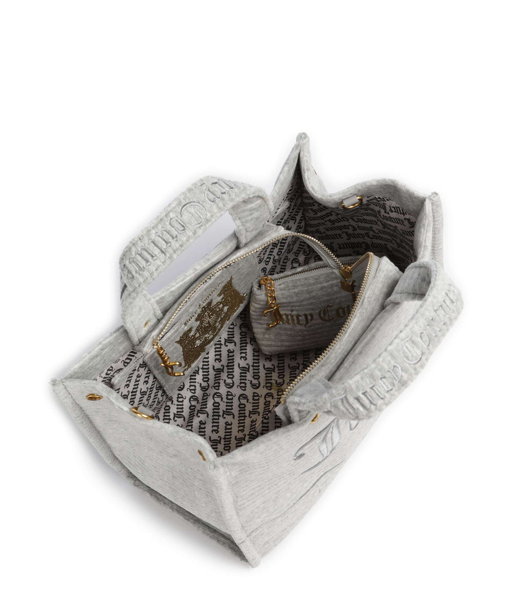 Juicy Couture Iris Velvet M Handbag silver marl