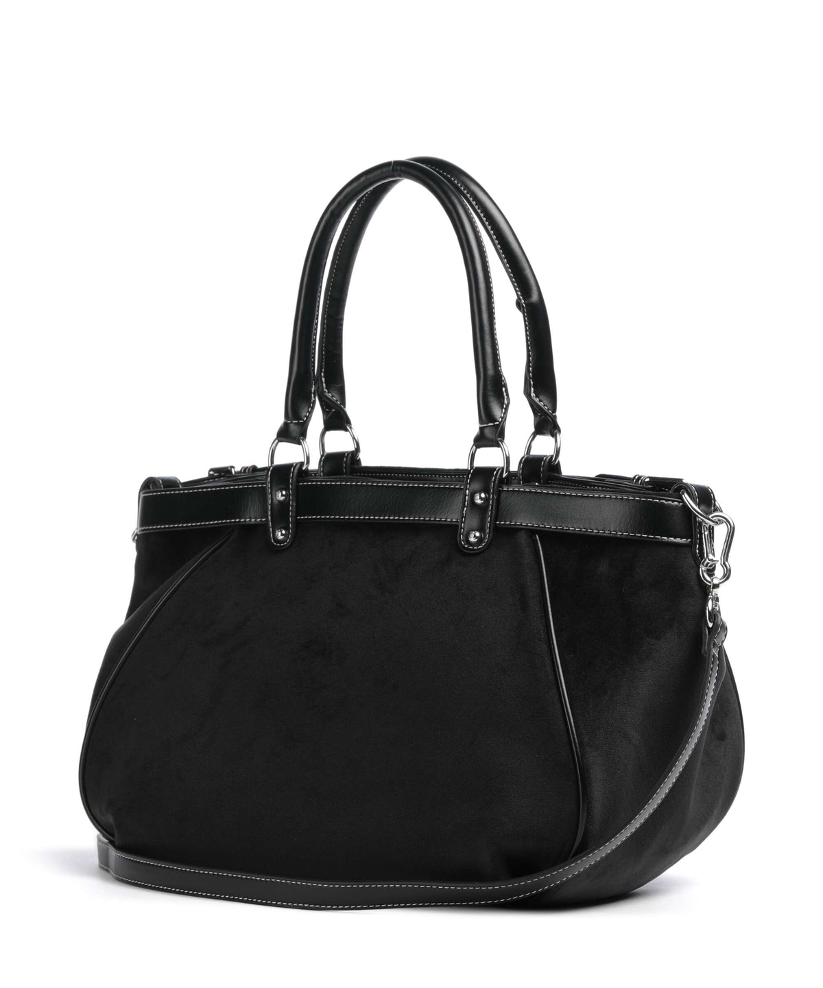 Juicy Couture Twig Narrative Velvet L Tote bag black