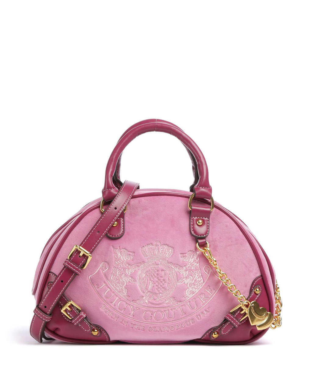 Juicy Couture Twig Narrative Velvet Handbag super pink