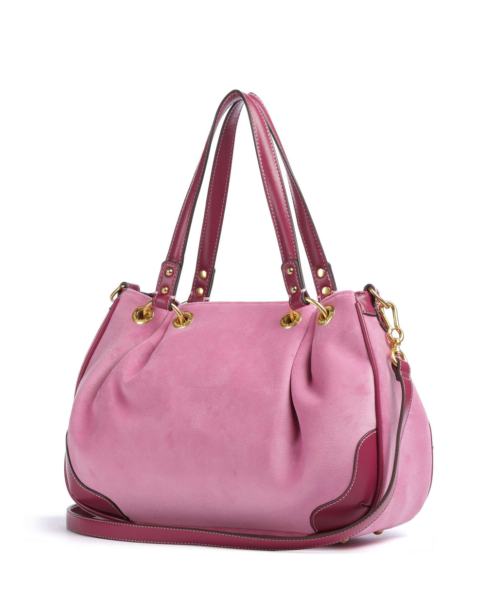 Juicy Couture Twig Narrative Velvet M Hobo bag super pink