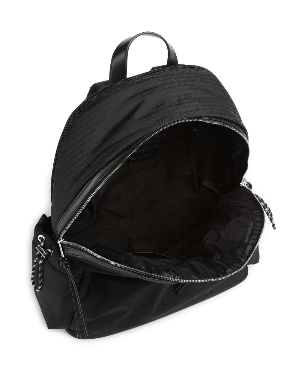 Emporio Armani Monogram Backpack black