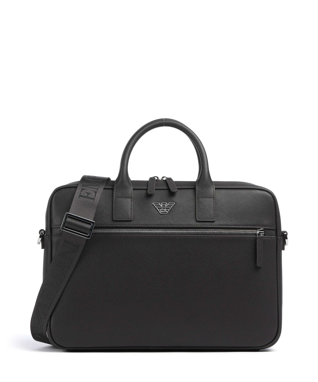 Emporio Armani Business Regenerated Briefcase ebony