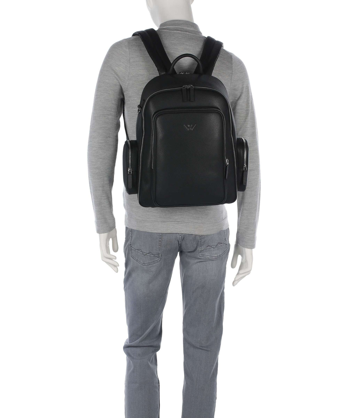 Emporio Armani Business Regenerated Backpack black beauty