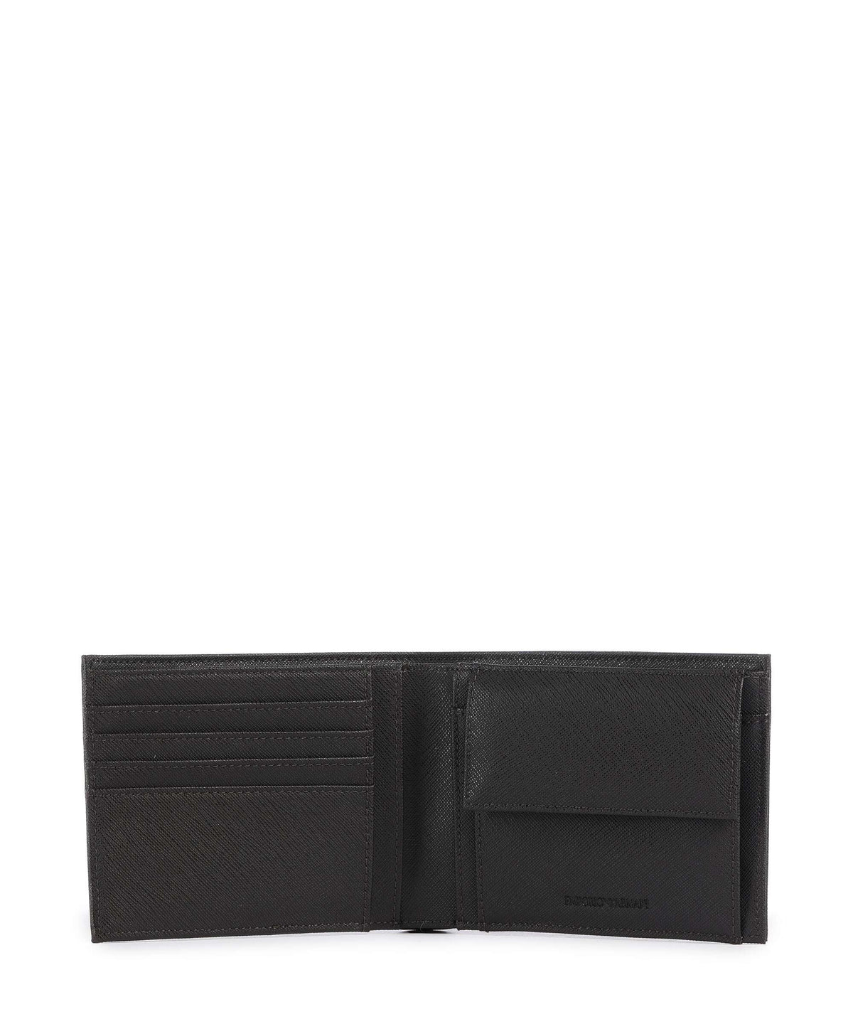Emporio Armani Saffiano Animation Wallet ebony