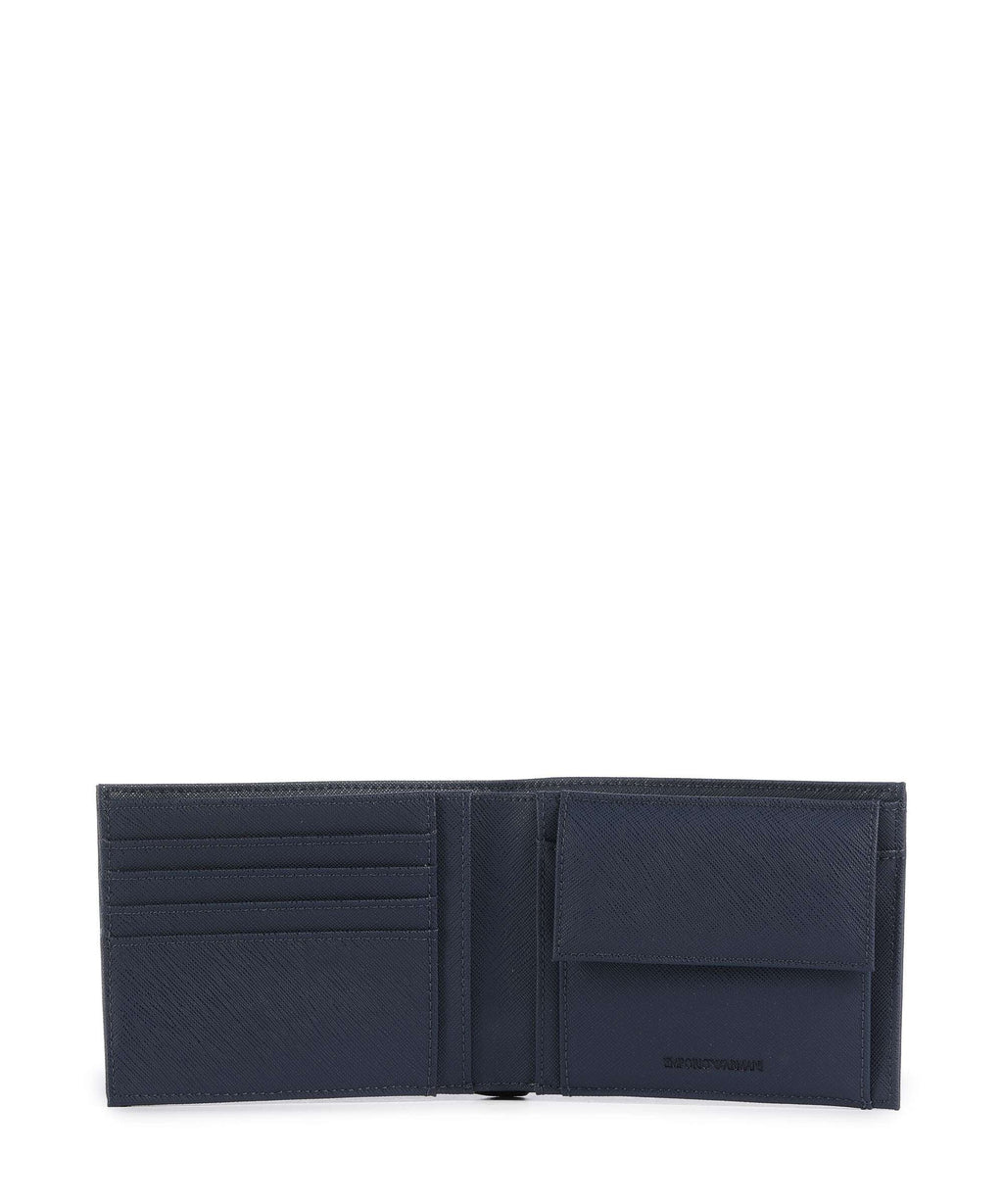Emporio Armani Saffiano Animation Wallet medieval blue